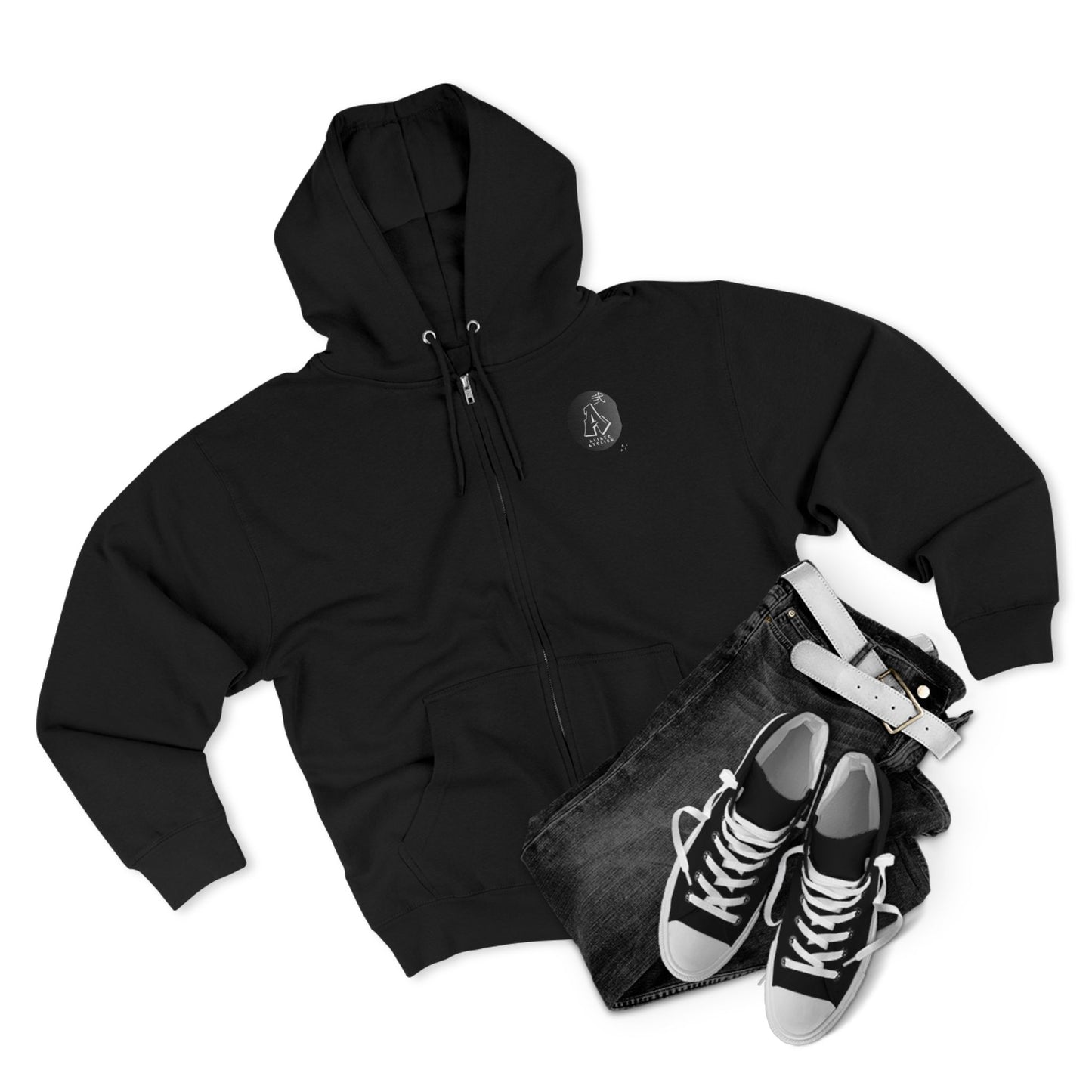 Comfy zip-up hoodie with a witty 1900’s throwback design—perfect for 90’s kids who love a good laugh.
