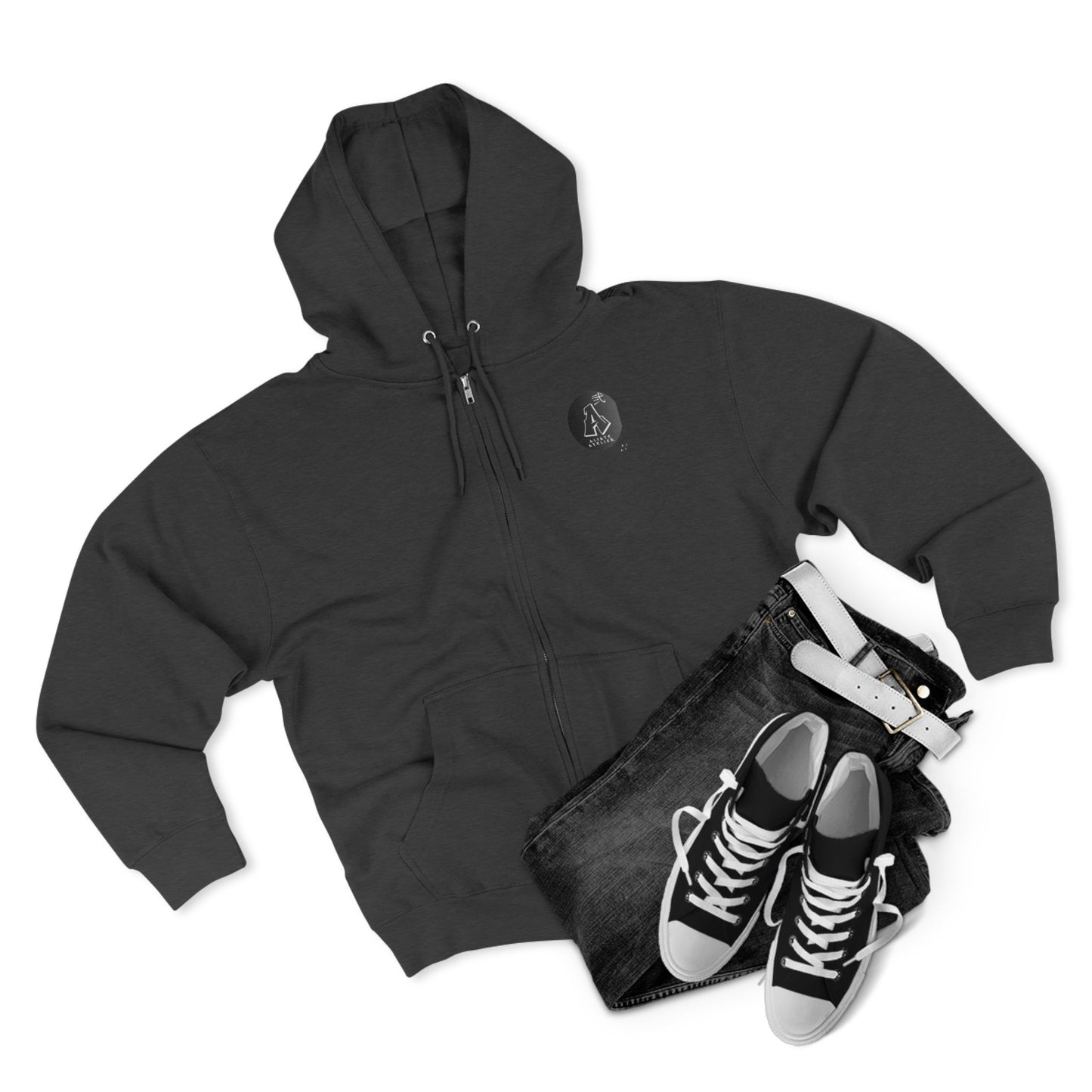 Comfy zip-up hoodie with a witty 1900’s throwback design—perfect for 90’s kids who love a good laugh.