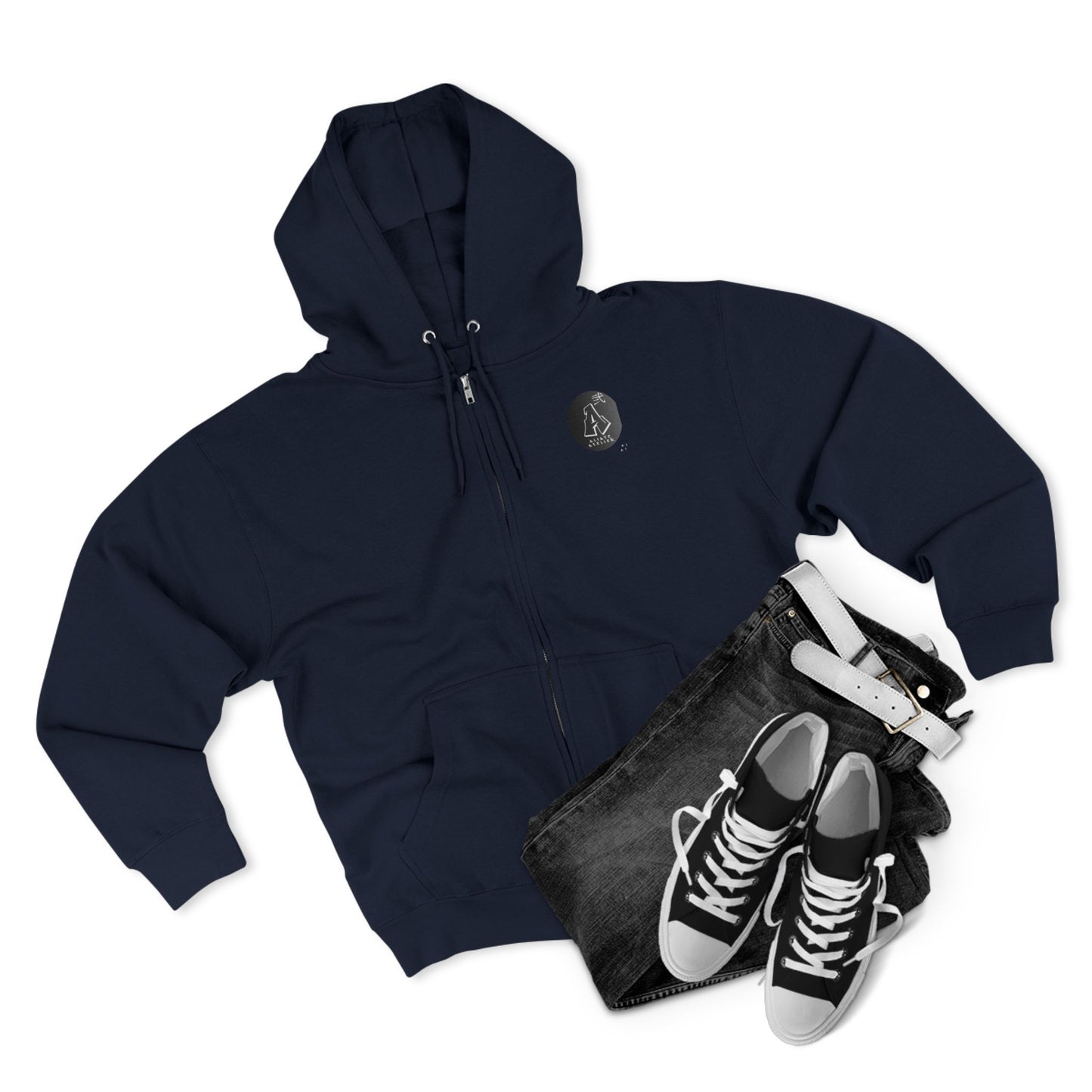 Comfy zip-up hoodie with a witty 1900’s throwback design—perfect for 90’s kids who love a good laugh.